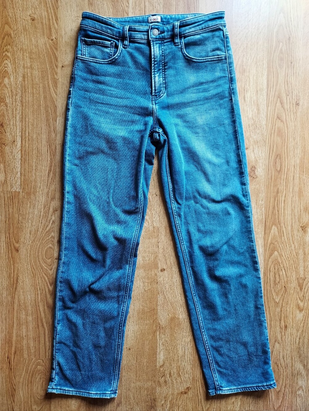 Faherty Midwash High Rise Straight Jeans